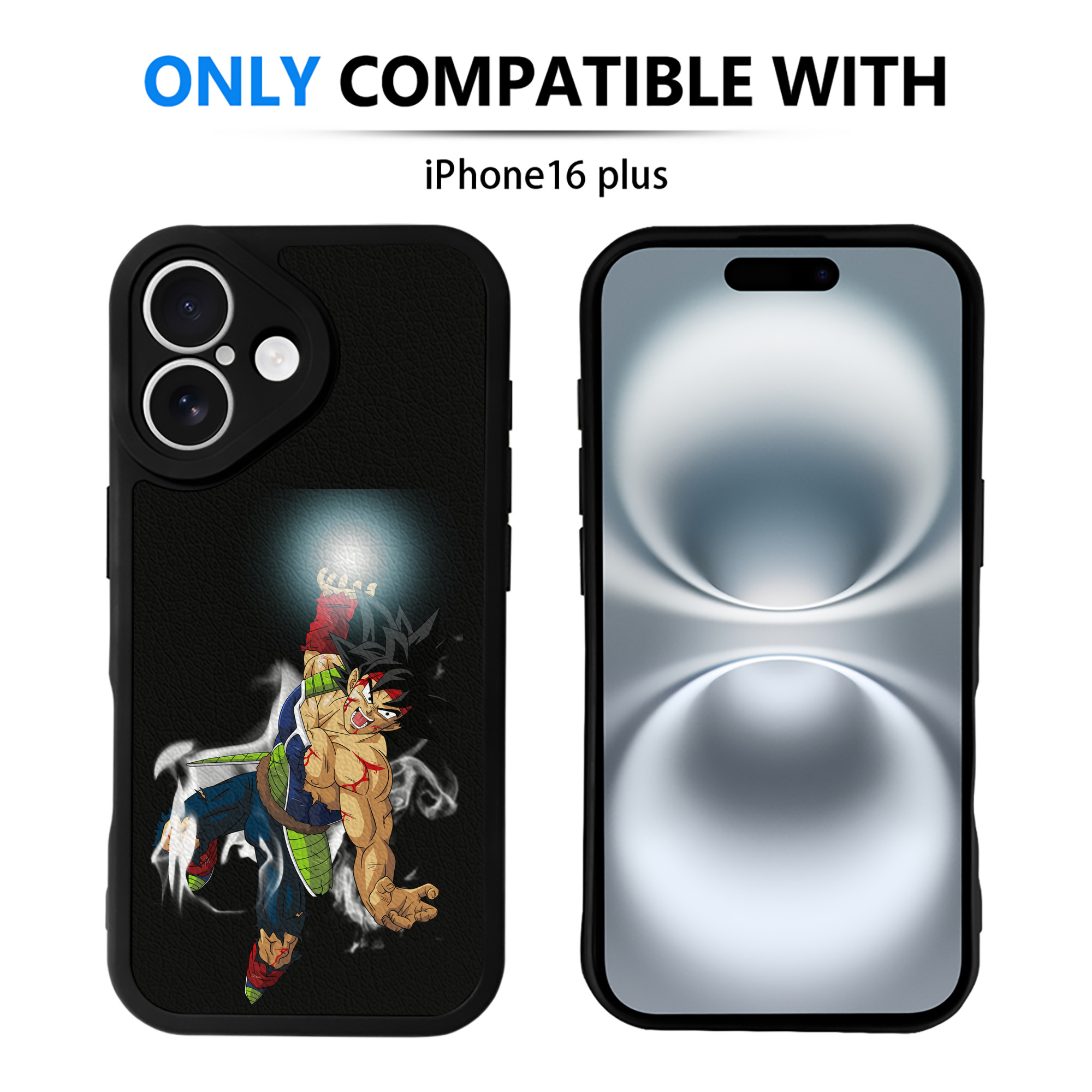 （画像用） ドラゴンボール バーダック DRAGON BALL Burdock 【iPhone 16シリーズ対応】シリコンスマホケース（レザー調） 材質：シリコン